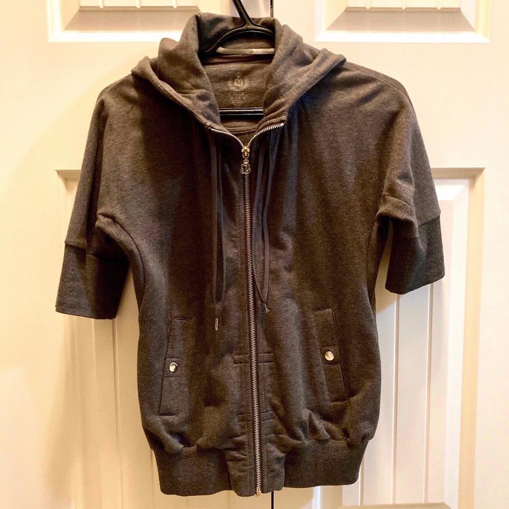 Soft short sleeve hoodie